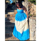 Corset Style Long Tie-Dye Maxi Dress