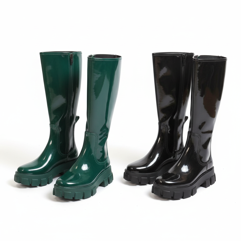 Chunky Solid Color Boots