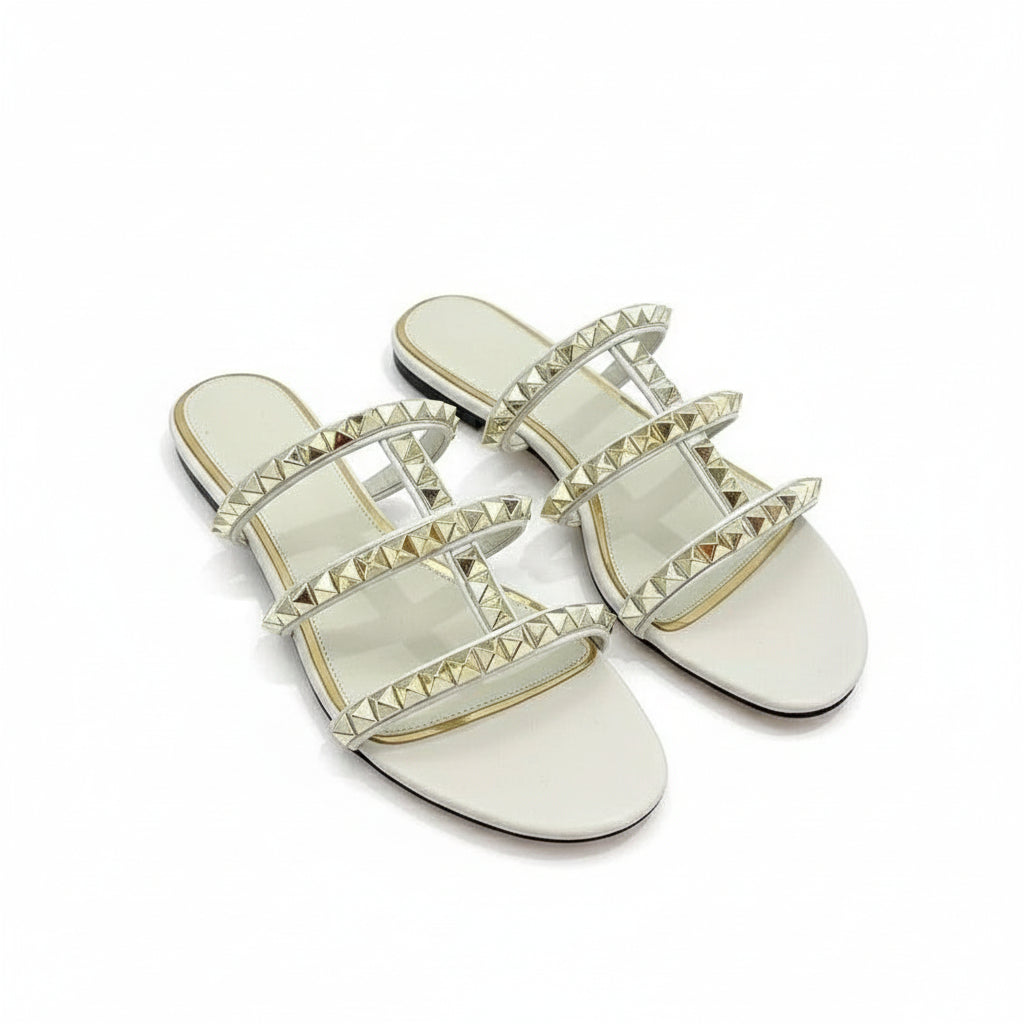 Strap Push-in Flat Sandals