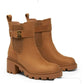 Ladies Ankle Chunky Block Heel Boots
