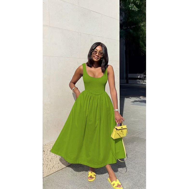 Round Neck Sleeveless Dress main image 0