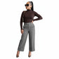Women's Long 3/4 Straight-Leg Trousers