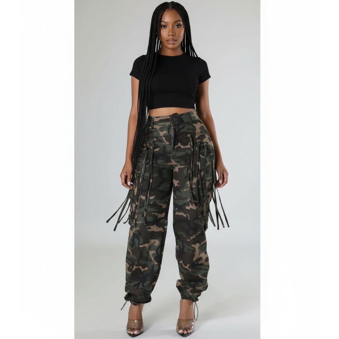 Elastic Bottom Cargo Pant