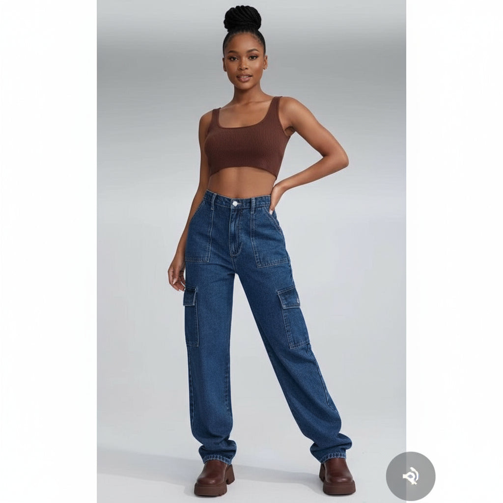 Vintage Cargo Denim Jean