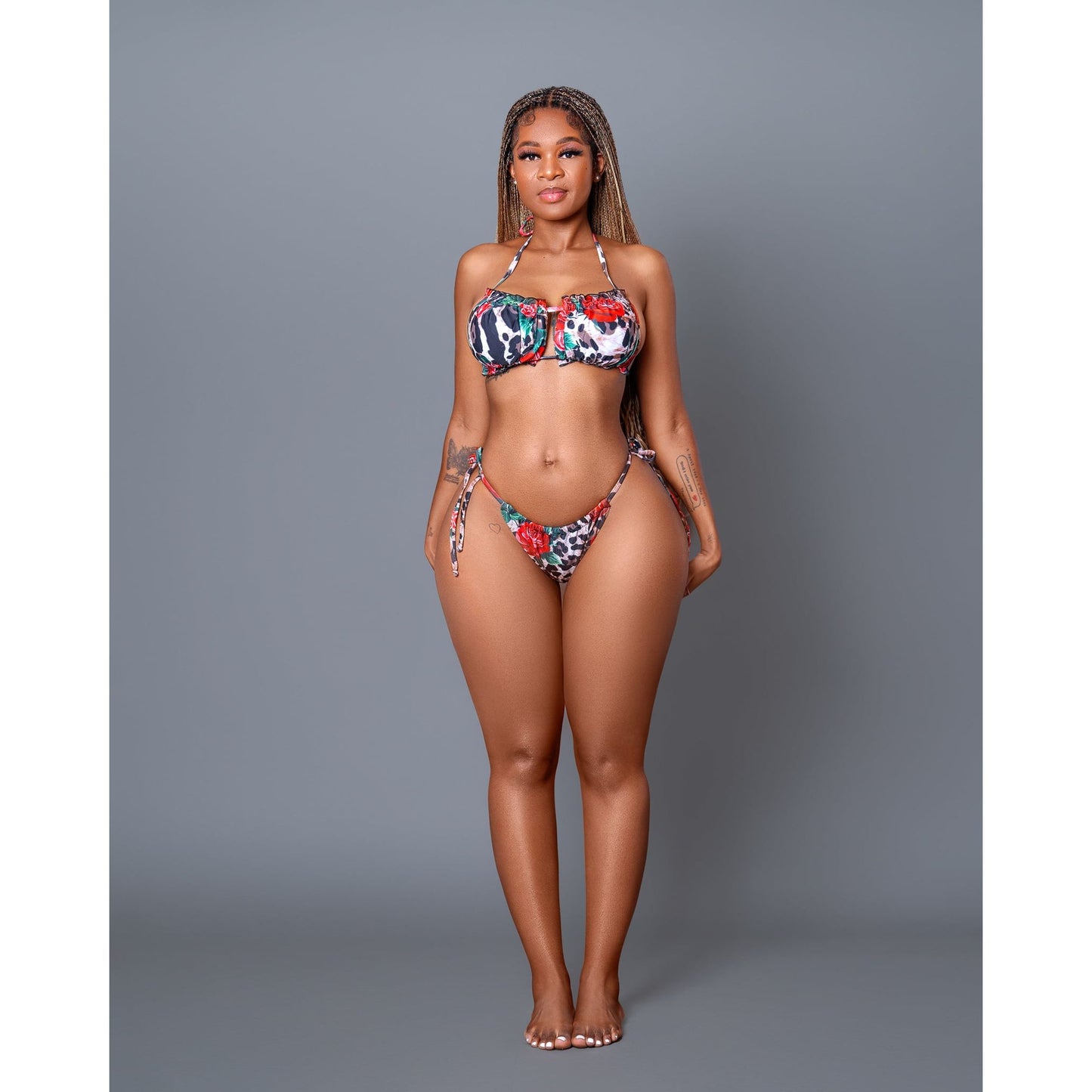 Floral Printed sexy bikini set.