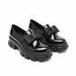 Bowknot Chucky Platform Oxford Glossy Shoes