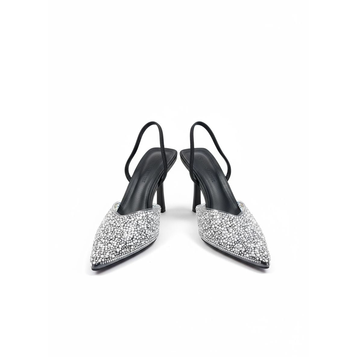 Fashionable Faux Pearl Rhinestone Decorated Heels