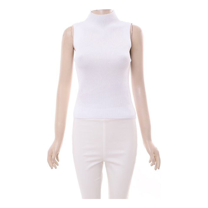 Turtleneck Sleeveless Top