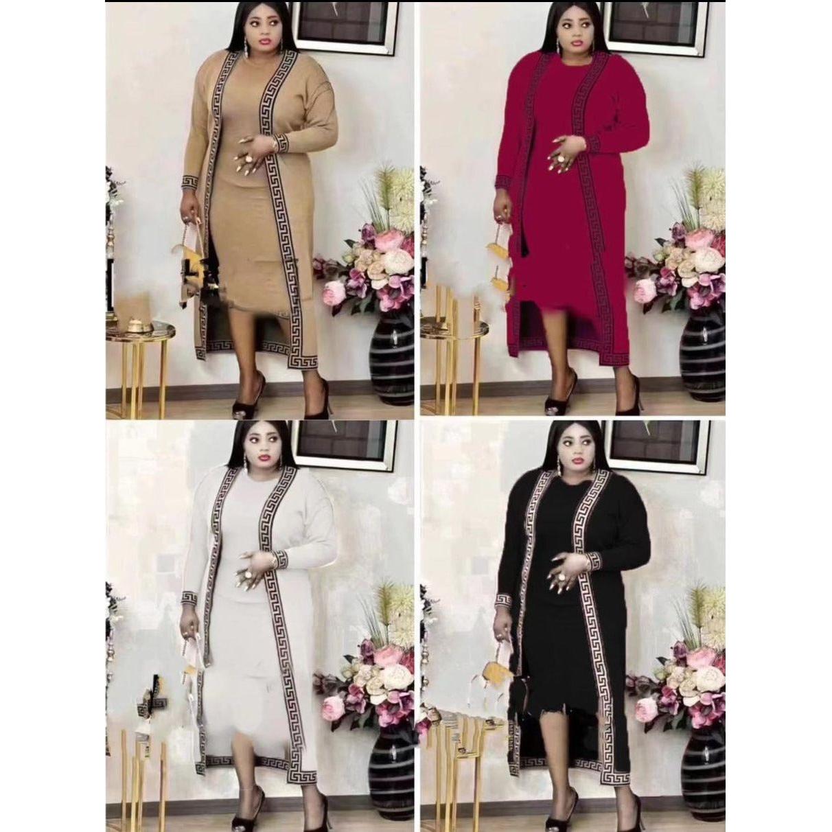 Vintage Knitted Solid Color Set