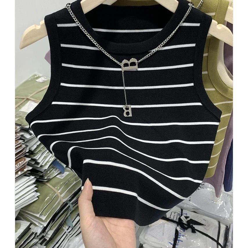 Summer Stripped Crop Top