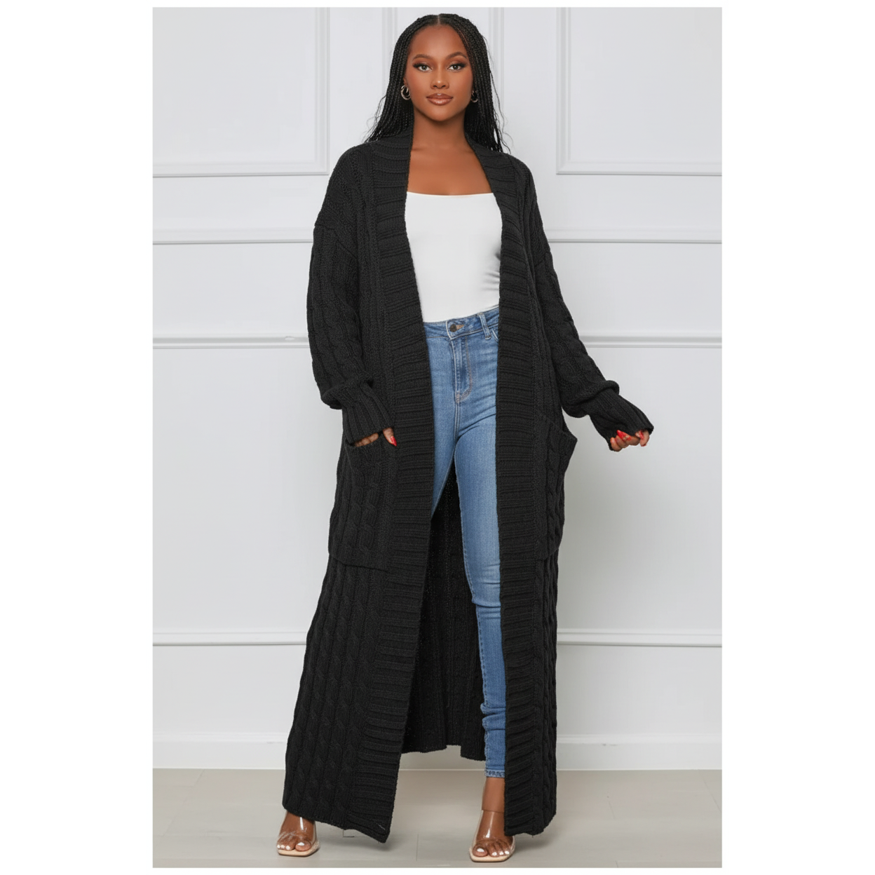 Pocket Long Sleeve Knitted Cardigan – YELLOW SUB TRADING