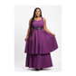 Pleated High Waist Solid Color Dress