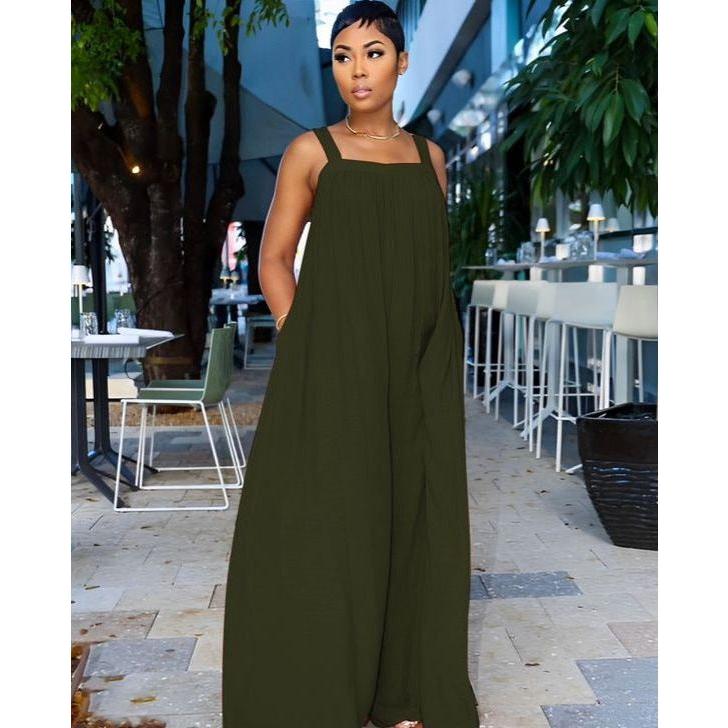 Sleeveless Wide Leg Jumpsuit