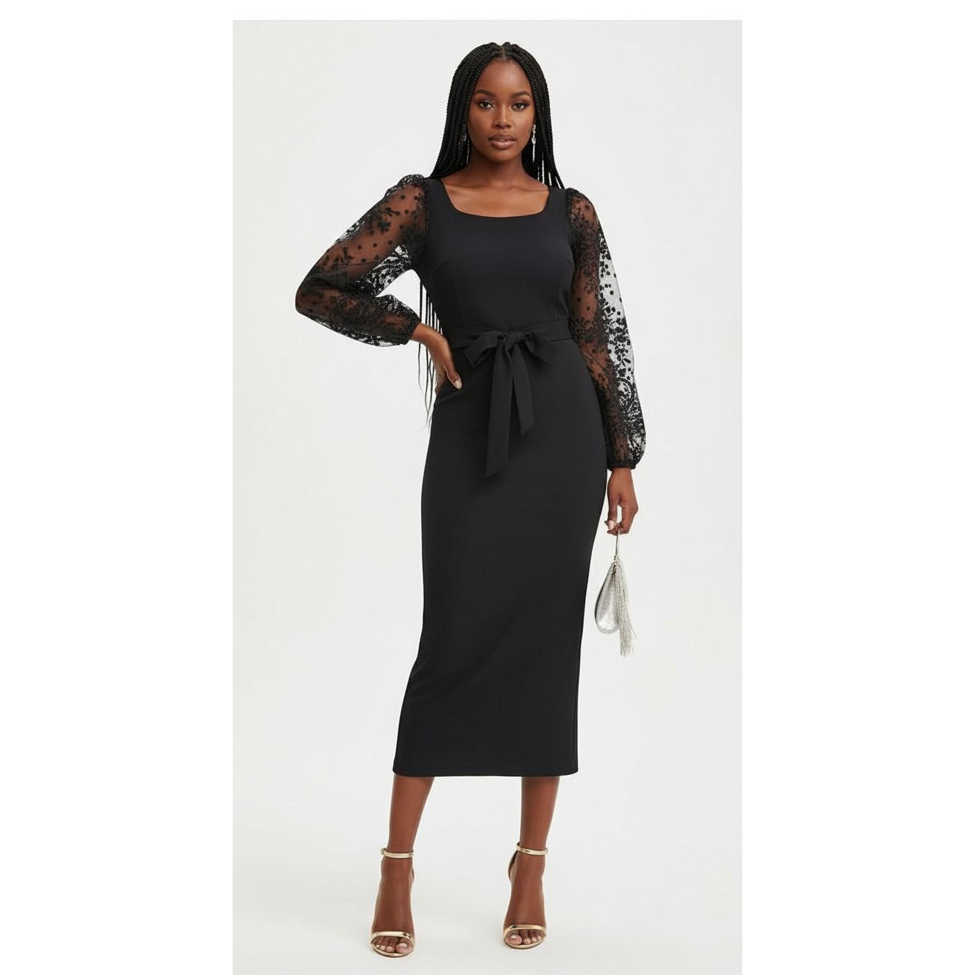 Long Sleeve Lace Bodycon Dress