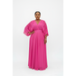 Sexy V-neck Pleated Maxi Dress