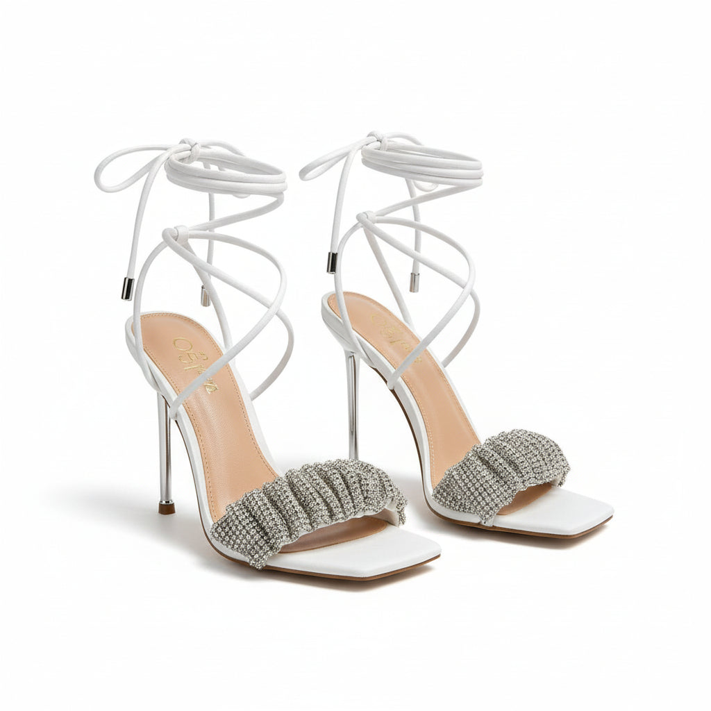 Open-Toe Ankle Buckle Strap Heels | Women's Fashion Sandals