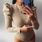 Sexy Turtleneck Long Sleeve Bodysuit