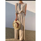Summer Sleeveless Tank Top And Wide Leg Pants Sets