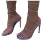 Rhinestone Spiral Sling Heel