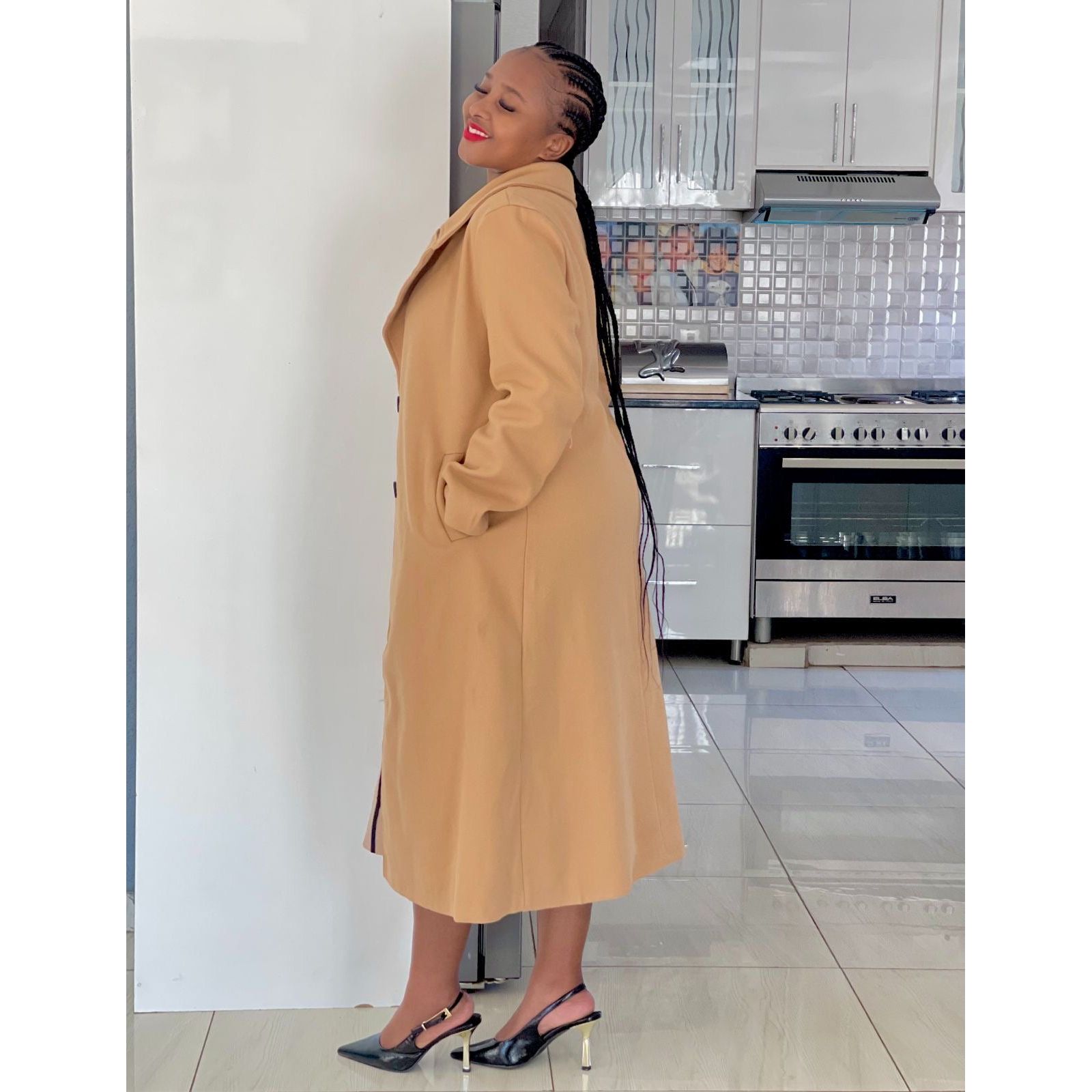 Classy Solid Color Coat