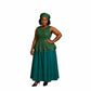 Ankara Sleeveless Tswana Traditional Dress