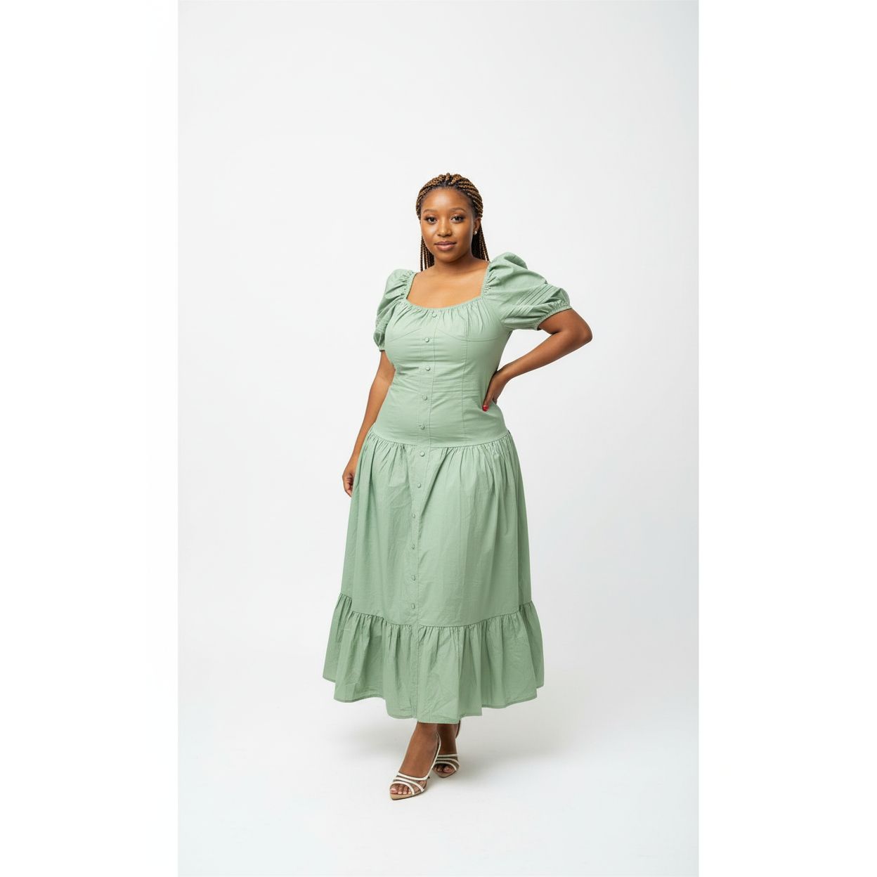 Sexy Short Sleeve Maxi Dress