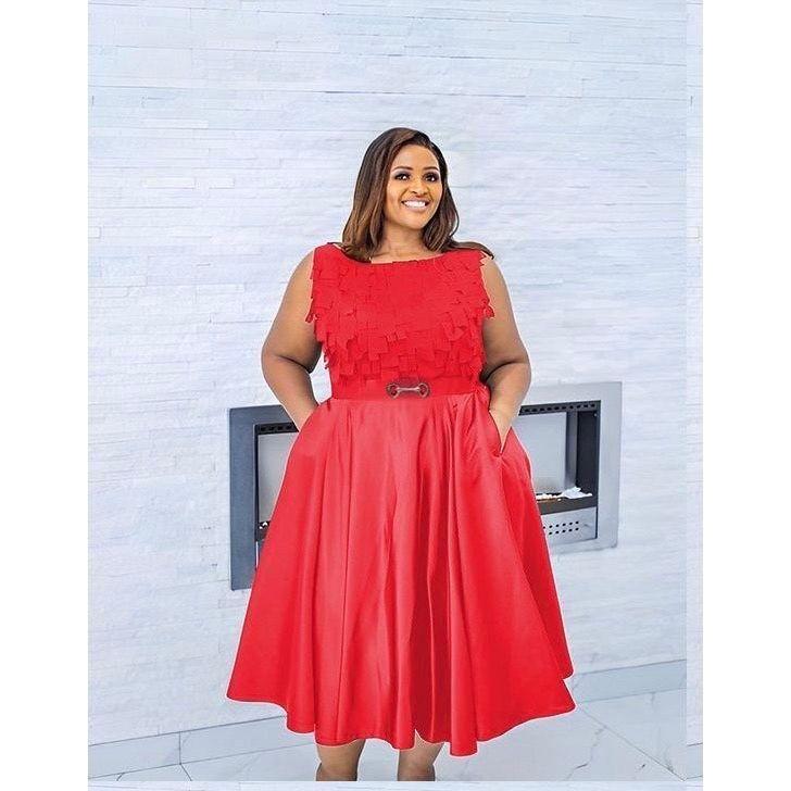 Sleeves Plus-Size Dress YELLOW SUB TRADING Sleeves Plus-Size Dress YELLOW SUB TRADING