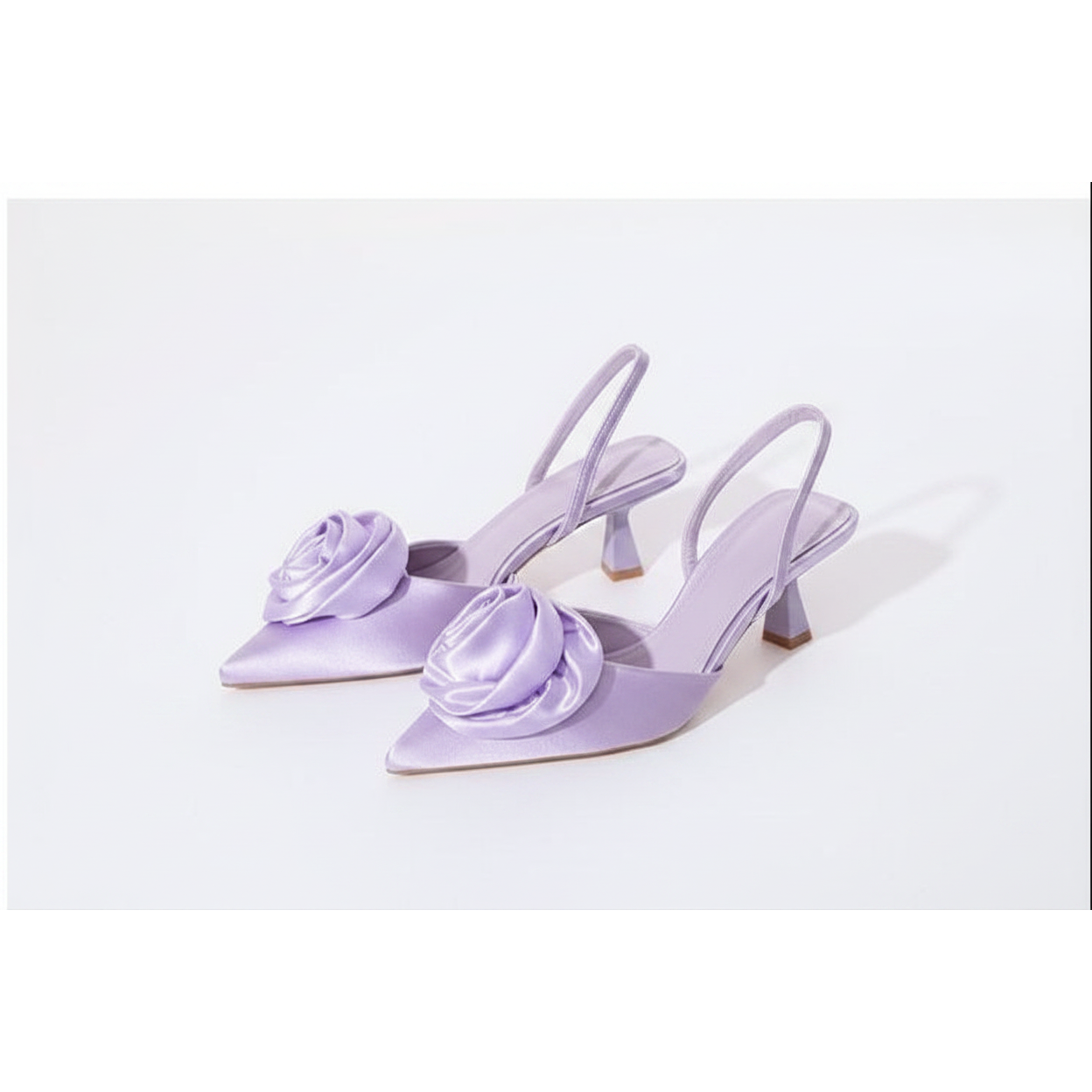 Rose Pointed Toe Heel