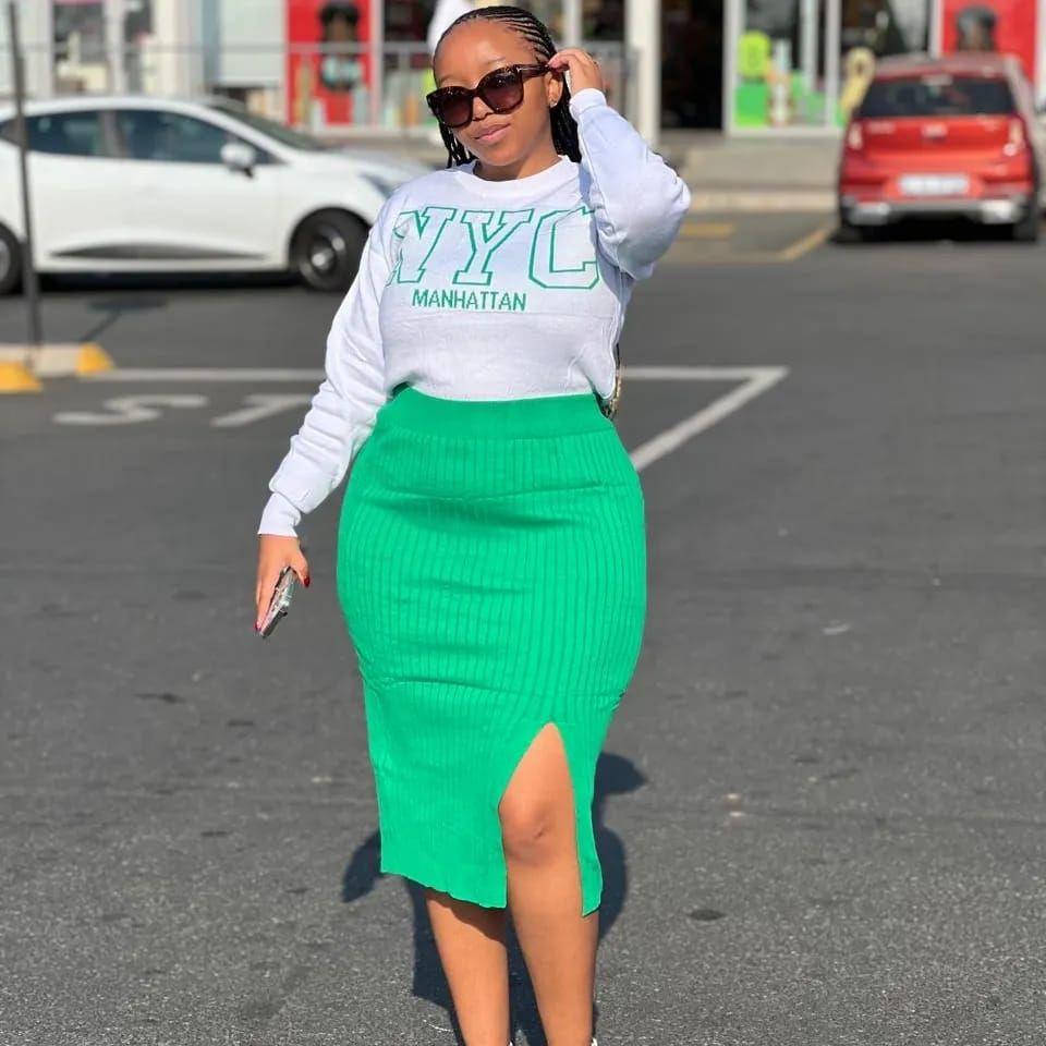 Vintage NYC Crop Top & Skirt Set