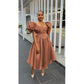 Vintage Bubble Sleeve Dress