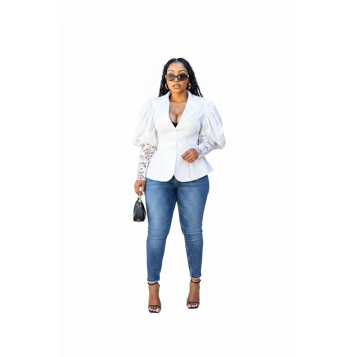 Women’s Puff Sleeve Office Blazer