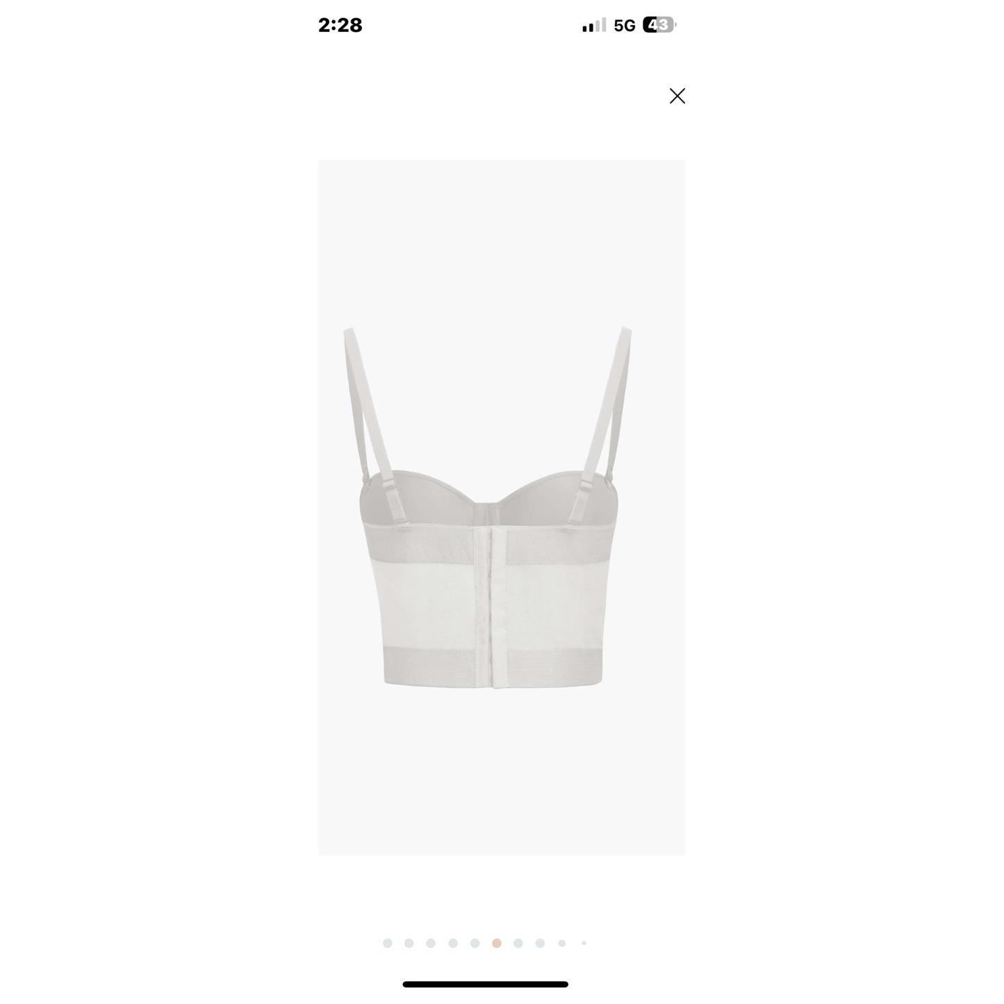 Corset mesh push up bra