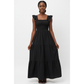 Square Sleeveless Maxi Dress