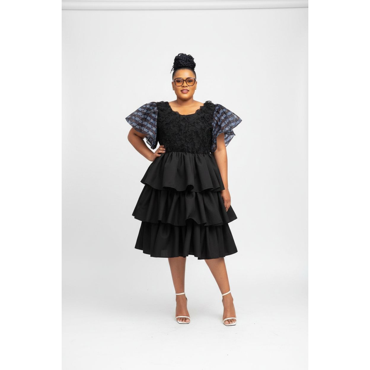 Off Shoulder Bubbles Dress