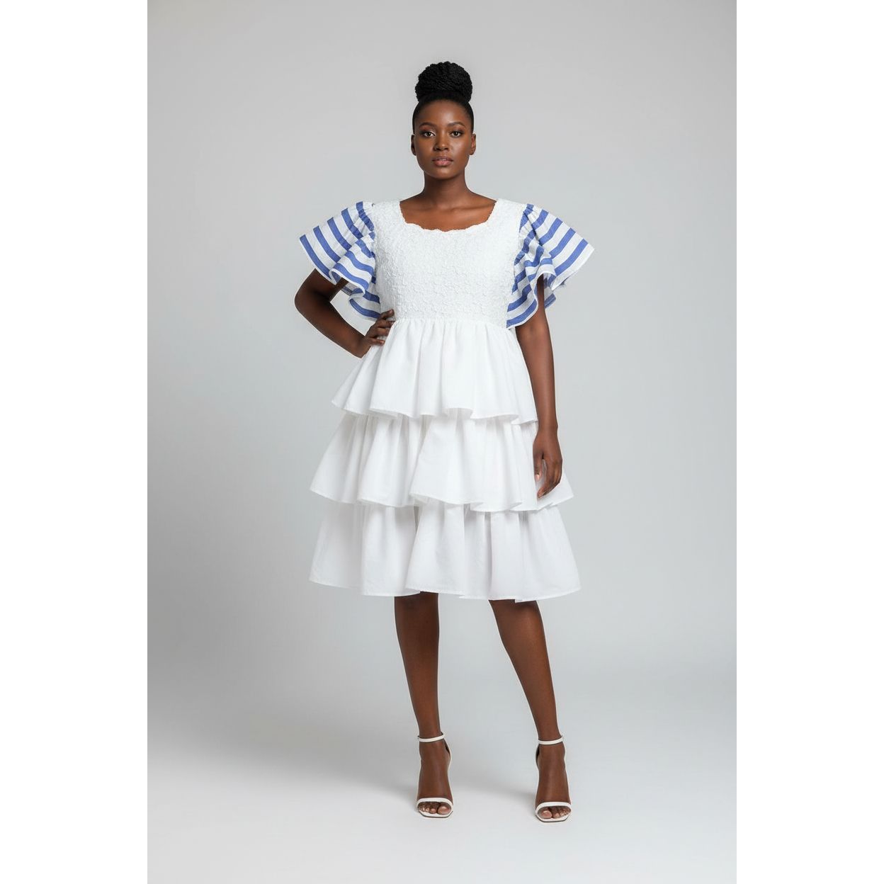 Off Shoulder Bubbles Dress