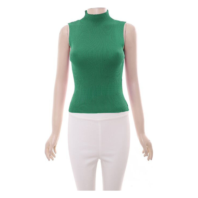 Turtleneck Sleeveless Top – YELLOW SUB TRADING