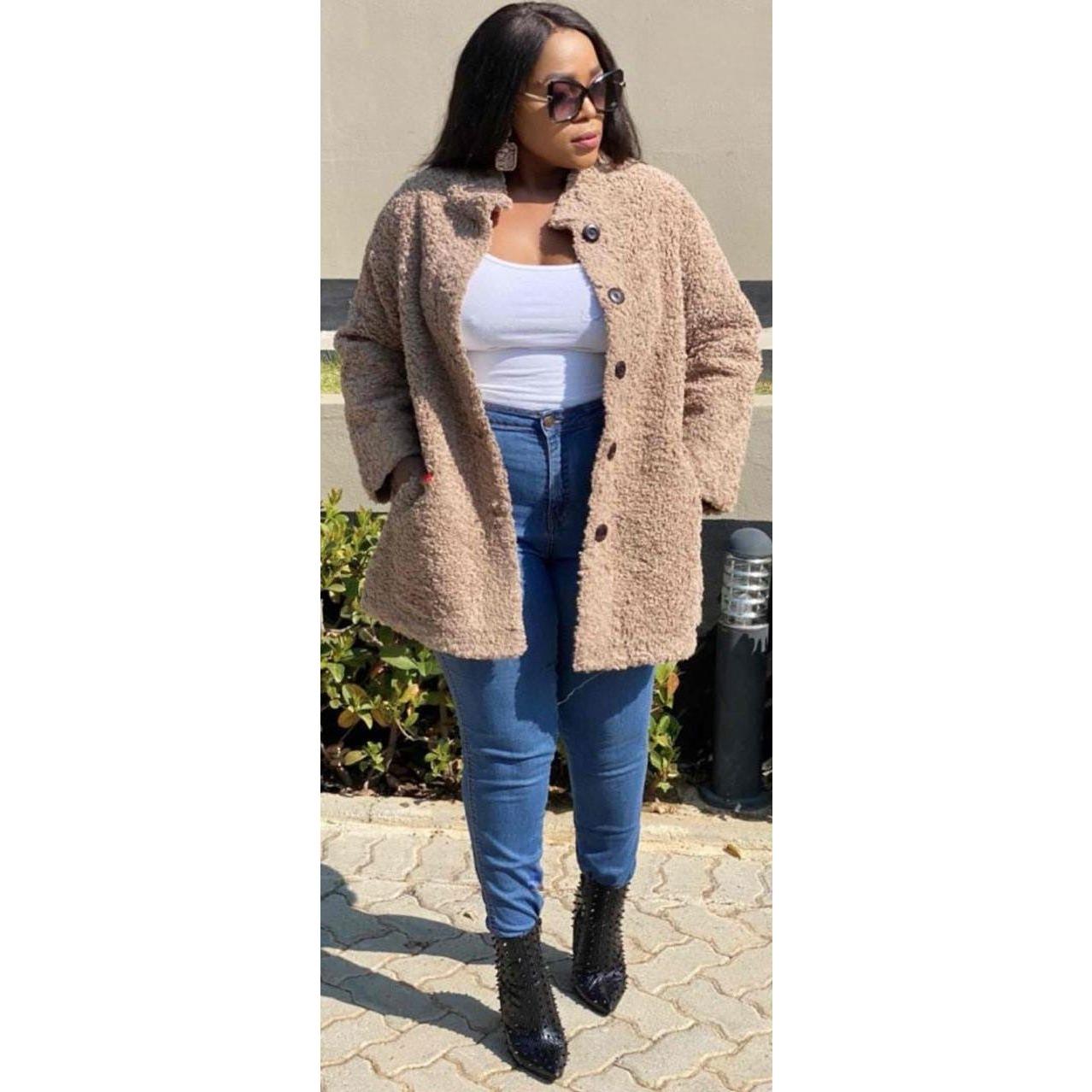 Vintage Woolen Buttoned Coat