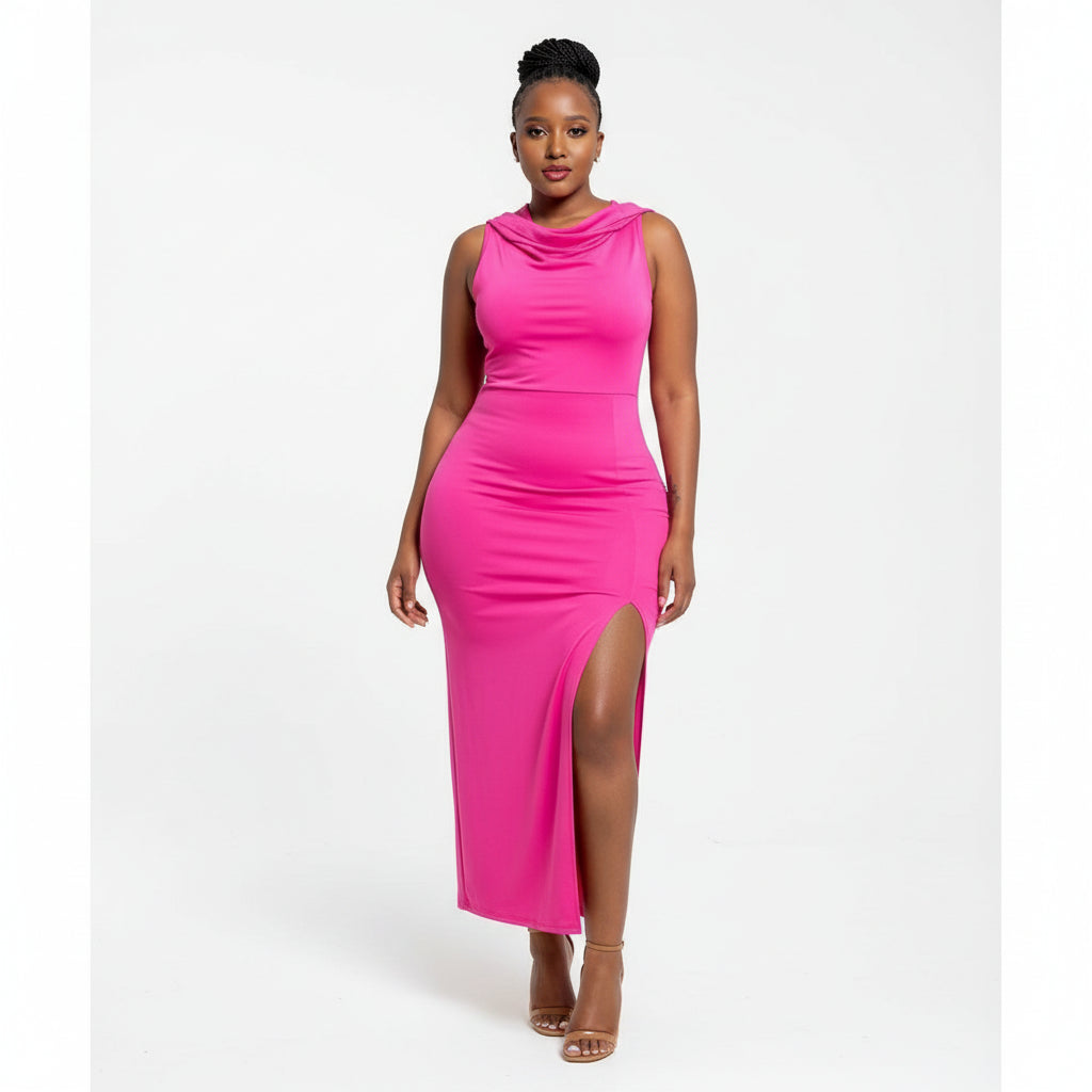 Bodycon Sleeveless Side Slit Dress