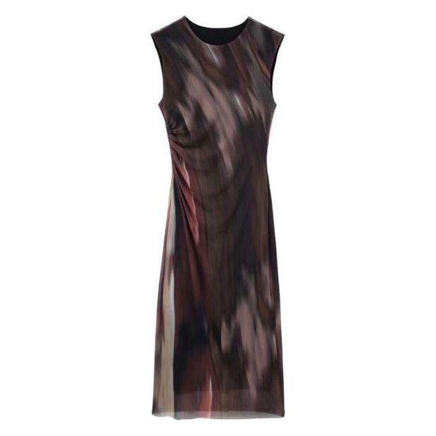 Sleeveless Bodycon Tie-dye Dress