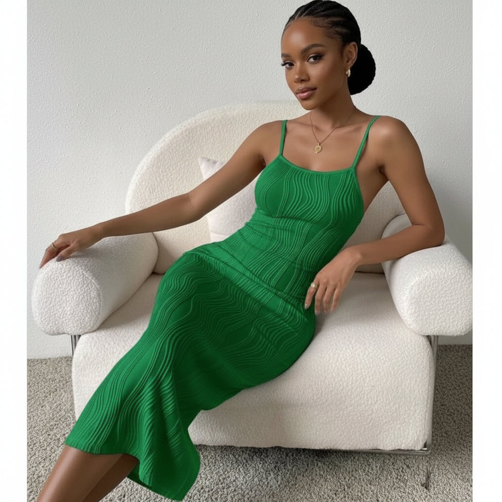 Strapless spaghetti Dress