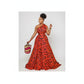 Off Shoulder Print Maxi Dress