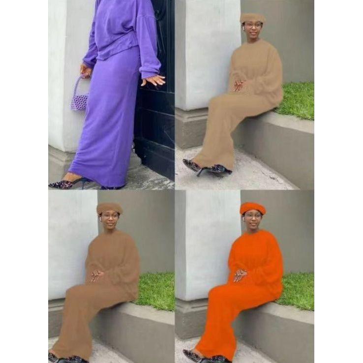 Sexy Loose Solid Color 3 Piece Set