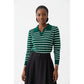 Striped V-Nek Top