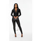 Casual Printed Solid Color Set