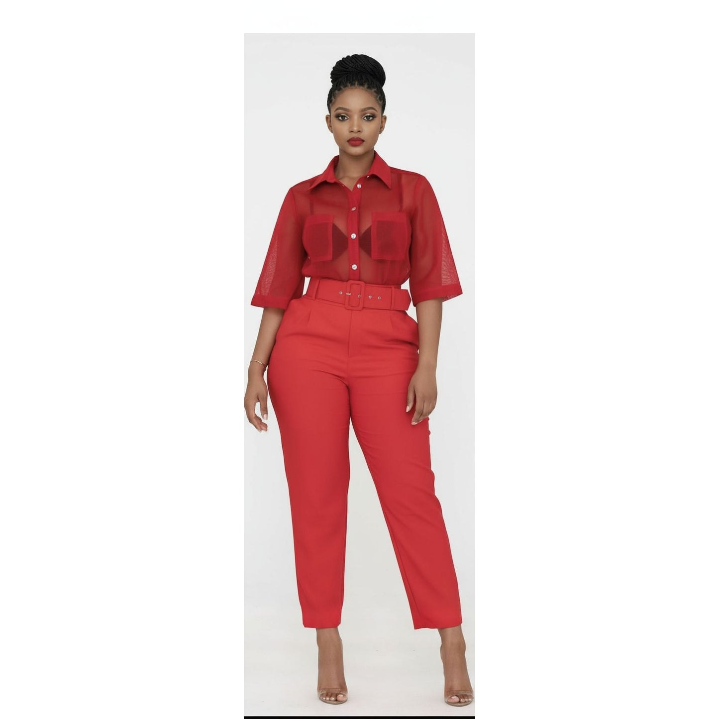 High Waisted Slim Pencil Sweatpants.