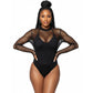 Fishnet Mesh Neon Swimsuit