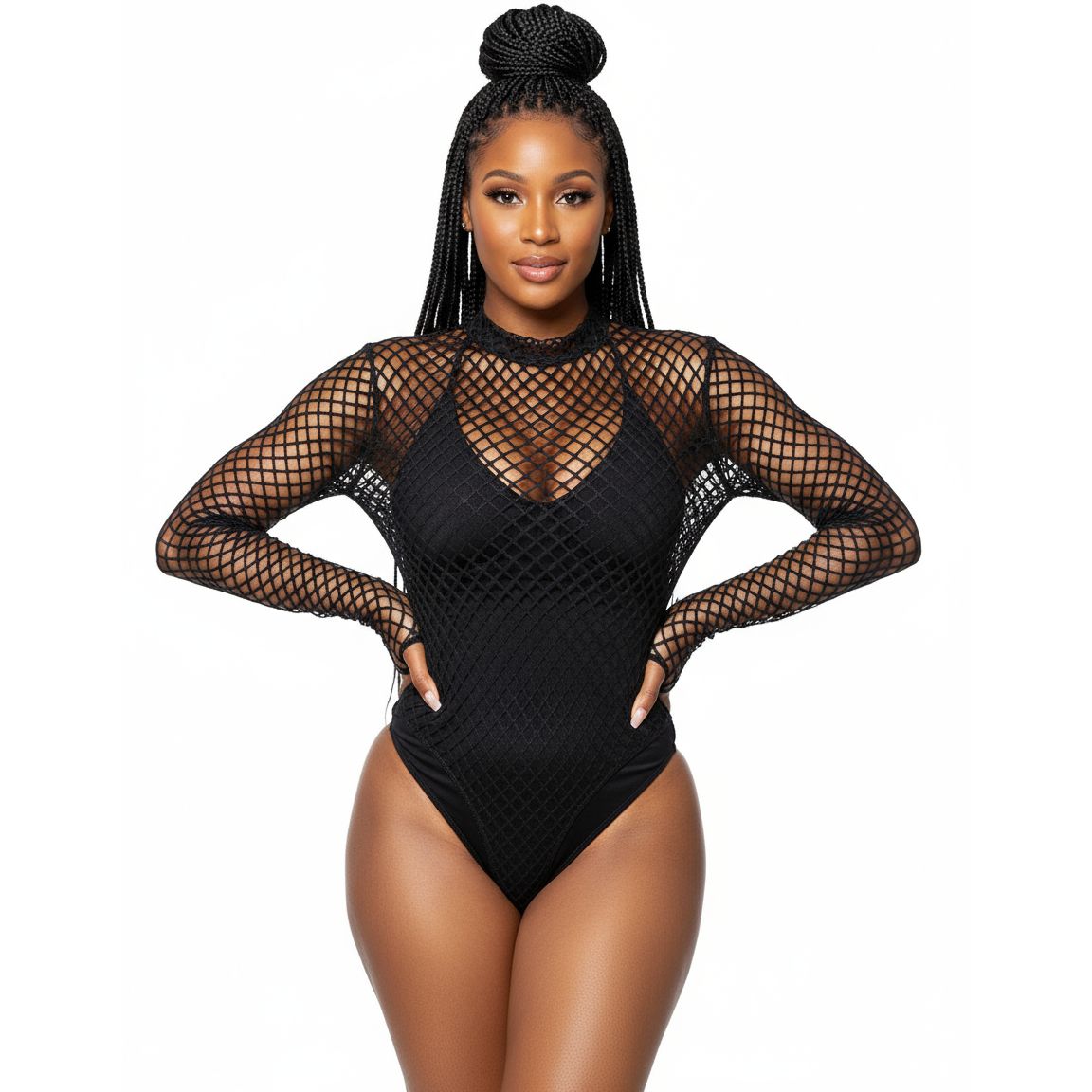 Fishnet Mesh Neon Swimsuit