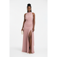 Sleeveless Halter Neck Backless Ruched Dress