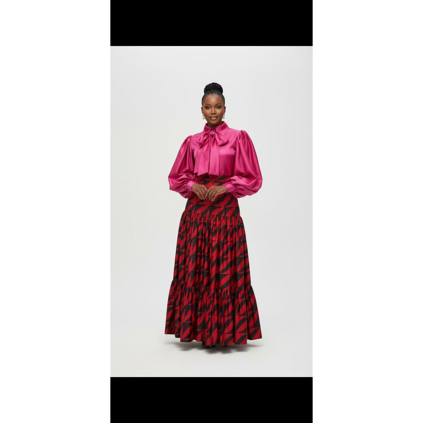 High Waisted Pleated Skirt