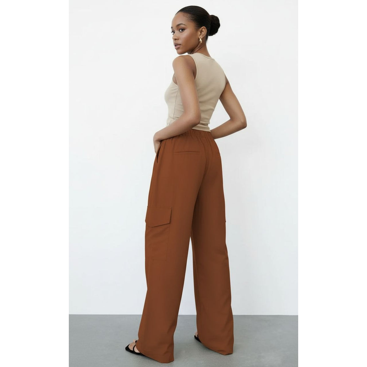 Loose Pants Oversize Side Pocket
